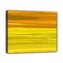 Yellow And Gold Horizontal Stripes - Abstract Art Canvas 10  x 8  (Stretched) View1