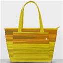 Yellow And Gold Horizontal Stripes - Abstract Art Back Pocket Shoulder Bag  View1