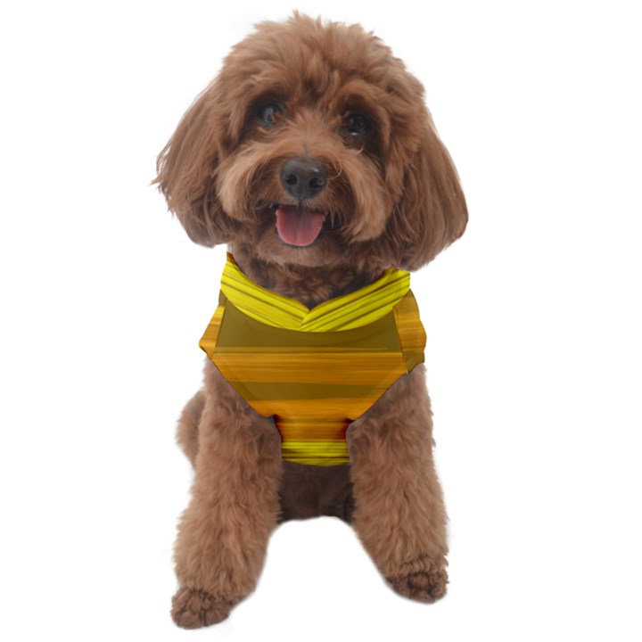 Yellow And Gold Horizontal Stripes - Abstract Art Dog Sweater