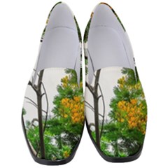 Tree Sunlight Forest Nature Landscape Sunrise Fog Women s Classic Loafer Heels by danenraven