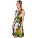 Tree Sunlight Forest Nature Landscape Sunrise Fog Knee Length Skater Dress With Pockets View2