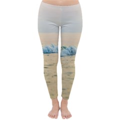 Sea Beach Ocean Sunset Sky Nature Coast Water Classic Winter Leggings by danenraven