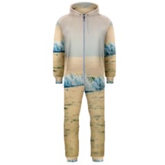 Sea Beach Ocean Sunset Sky Nature Coast Water Hooded Jumpsuit (men) by danenraven