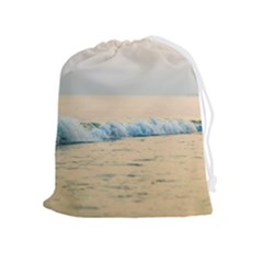 Sea Beach Ocean Sunset Sky Nature Coast Water Drawstring Pouch (xl) by danenraven