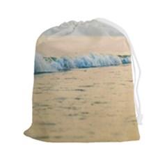 Sea Beach Ocean Sunset Sky Nature Coast Water Drawstring Pouch (2xl) by danenraven