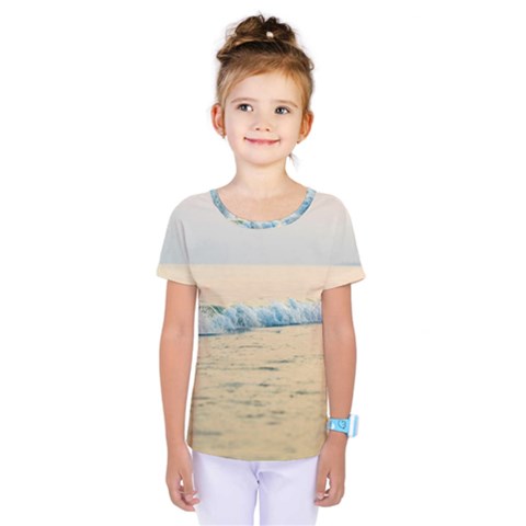 Sea Beach Ocean Sunset Sky Nature Coast Water Kids  One Piece Tee by danenraven