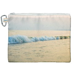 Sea Beach Ocean Sunset Sky Nature Coast Water Canvas Cosmetic Bag (xxl) by danenraven