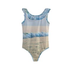 Sea Beach Ocean Sunset Sky Nature Coast Water Kids  Frill Swimsuit by danenraven