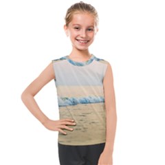 Sea Beach Ocean Sunset Sky Nature Coast Water Kids  Mesh Tank Top by danenraven