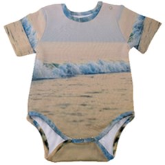 Sea Beach Ocean Sunset Sky Nature Coast Water Baby Short Sleeve Onesie Bodysuit by danenraven