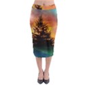 Tree Nature Landscape Fantasy Magical Cosmic Midi Pencil Skirt View1