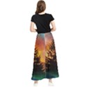 Tree Nature Landscape Fantasy Magical Cosmic Maxi Chiffon Skirt View2