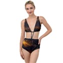 Sunset Forest Fall Sunbeams Nature Tied Up Two Piece Swimsuit View1