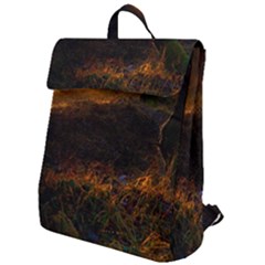 Sunset Forest Fall Sunbeams Nature Flap Top Backpack by danenraven