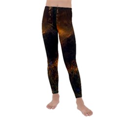 Sunset Forest Fall Sunbeams Nature Kids  Lightweight Velour Leggings by danenraven