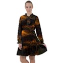 Sunset Forest Fall Sunbeams Nature All Frills Chiffon Dress View1