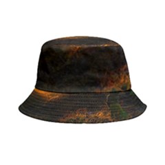 Sunset Forest Fall Sunbeams Nature Inside Out Bucket Hat by danenraven