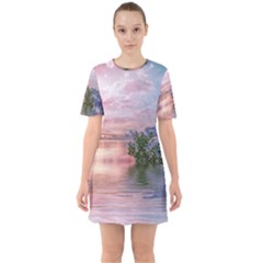 Nature Water Outdoors Travel Exploration Sixties Short Sleeve Mini Dress by danenraven