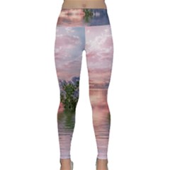 Nature Water Outdoors Travel Exploration Lightweight Velour Classic Yoga Leggings by danenraven