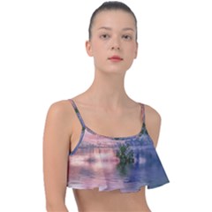 Nature Water Outdoors Travel Exploration Frill Bikini Top by danenraven