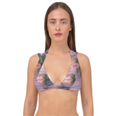 Nature Water Outdoors Travel Exploration Double Strap Halter Bikini Top by danenraven