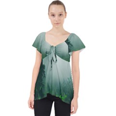 Swamp Forest Trees Background Nature Eerie Lace Front Dolly Top