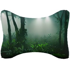 Swamp Forest Trees Background Nature Eerie Seat Head Rest Cushion by danenraven