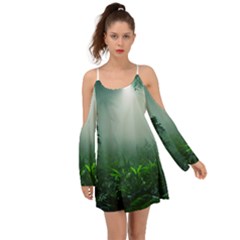 Swamp Forest Trees Background Nature Eerie Boho Dress by danenraven