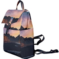 Beach Volcano Ocean Sunset Sunrise Iceland Buckle Everyday Backpack by danenraven