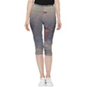 Morning River Forest Autumn Misty Morning Stream Inside Out Lightweight Velour Capri Leggings  View3