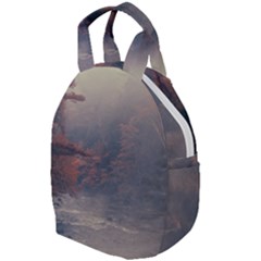 Morning River Forest Autumn Misty Morning Stream Travel Backpacks by danenraven