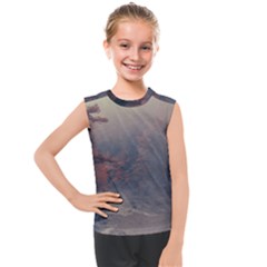 Morning River Forest Autumn Misty Morning Stream Kids  Mesh Tank Top by danenraven