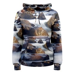 River Nature Stream Brook Water Rocks Landscape Women s Pullover Hoodie by danenraven