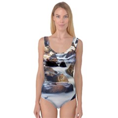 River Nature Stream Brook Water Rocks Landscape Princess Tank Leotard  by danenraven