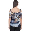 River Nature Stream Brook Water Rocks Landscape Cutout Shoulder Tee View2