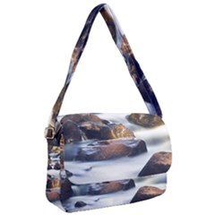 River Nature Stream Brook Water Rocks Landscape Courier Bag by danenraven