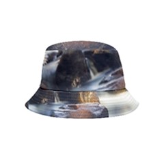 River Nature Stream Brook Water Rocks Landscape Inside Out Bucket Hat (kids) by danenraven