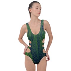 Forest Scenery Nature Trees Woods Side Cut Out Swimsuit by danenraven