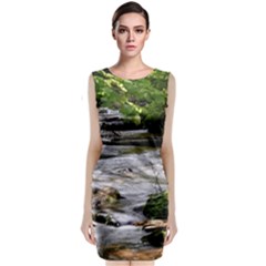 Bach Water Landscape Nature Forest Summer Sun Classic Sleeveless Midi Dress by danenraven