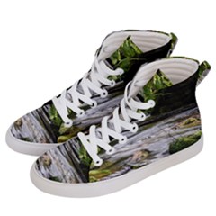 Bach Water Landscape Nature Forest Summer Sun Women s Hi-top Skate Sneakers by danenraven