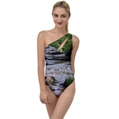 Bach Water Landscape Nature Forest Summer Sun To One Side Swimsuit by danenraven