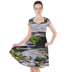 Bach Water Landscape Nature Forest Summer Sun Cap Sleeve Midi Dress by danenraven