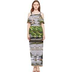 Bach Water Landscape Nature Forest Summer Sun Draped Sleeveless Chiffon Jumpsuit by danenraven