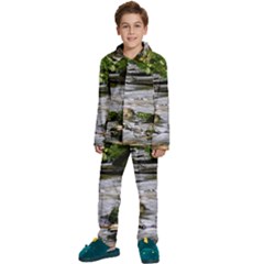 Bach Water Landscape Nature Forest Summer Sun Kids  Long Sleeve Velvet Pajamas Set