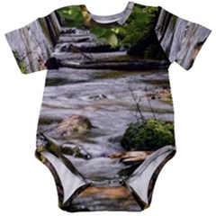 Bach Water Landscape Nature Forest Summer Sun Baby Short Sleeve Onesie Bodysuit by danenraven