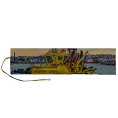 Tugboat Sailing At River, Montevideo, Uruguay Roll Up Canvas Pencil Holder (l)