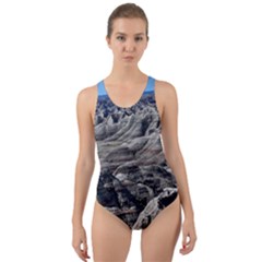 Badlands National Park Nature South Dakota Geology Cut-out Back One Piece Swimsuit by danenraven