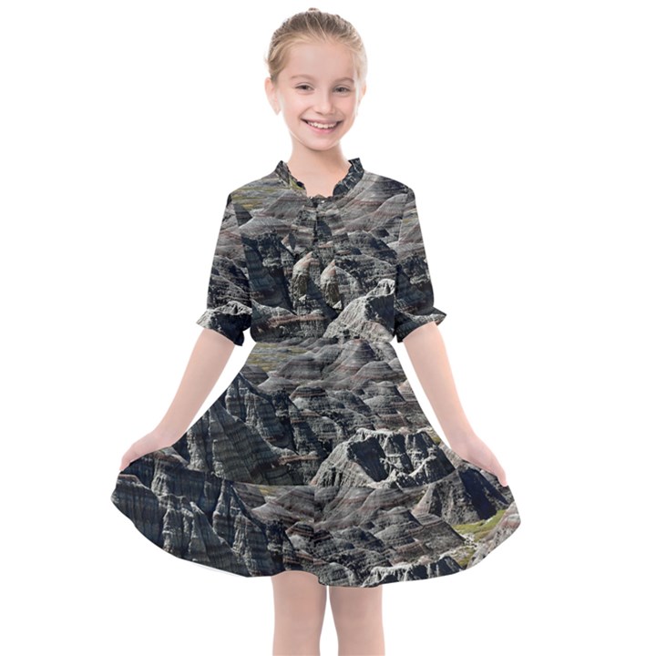 Badlands National Park Nature South Dakota Geology Kids  All Frills Chiffon Dress