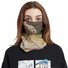 Boom Eruption Forest Mountain News Scary Volcano Face Covering Bandana (two Sides) by danenraven