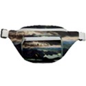 Mountains Sky Clouds Sunset Peak Overlook River Fanny Pack View1